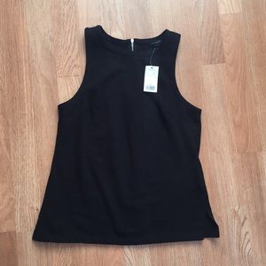 Banana republic structured top with zipper